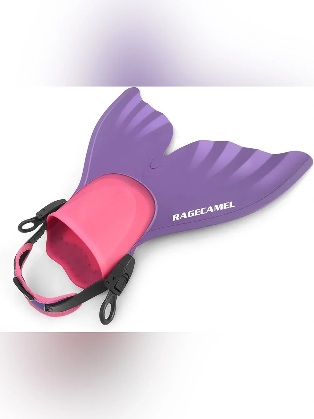 RageCamel Purple & Pink Mermaid Swim Monofin Kids Girls w/mstorage bag RAGECAMEL